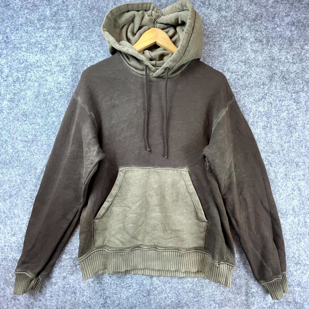Cotton Citizen Bronx Hoodie Mens Small Brown Vintage Wash Kangaroo‎ Pockets